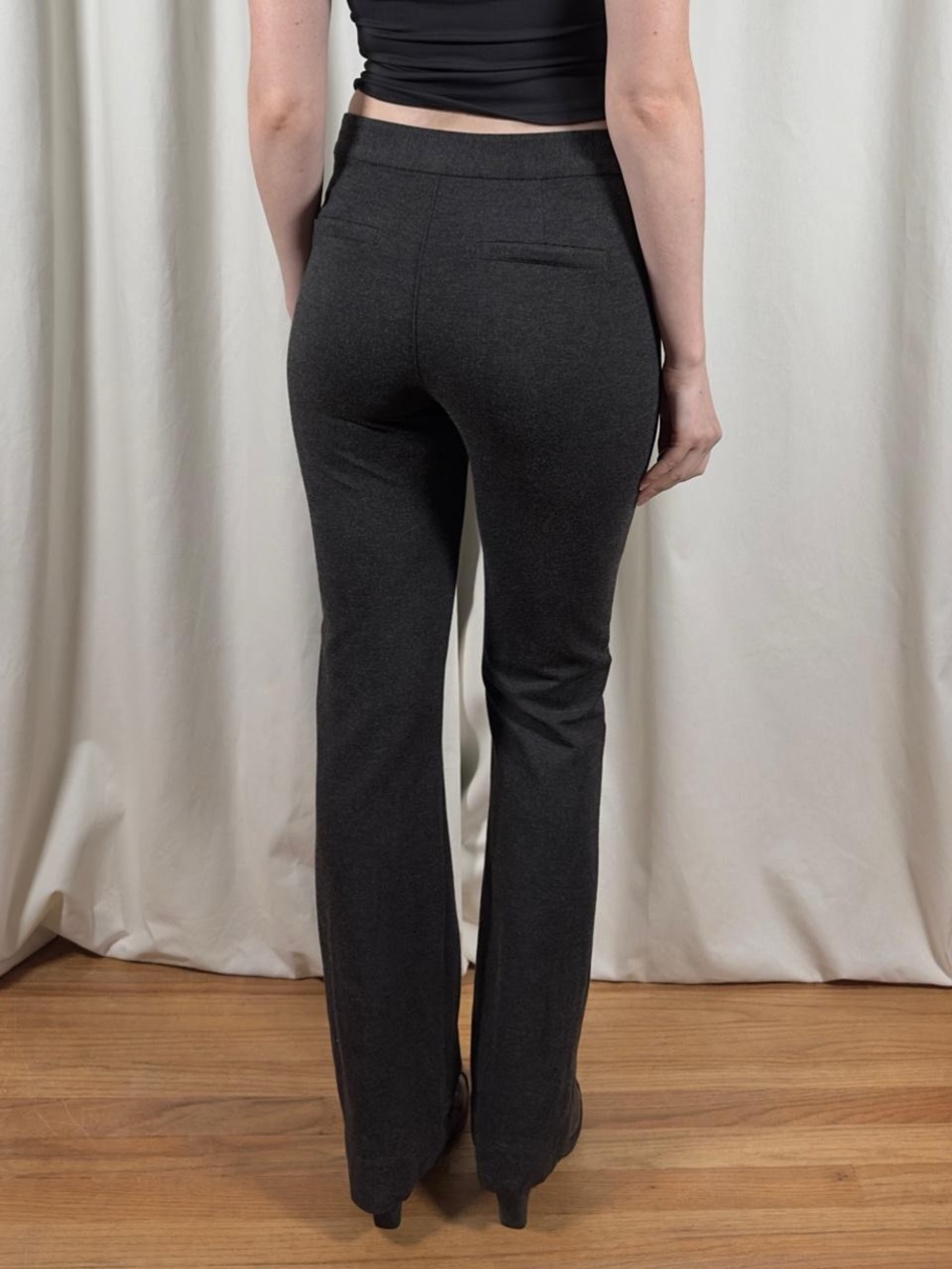 Mid Rise Stretchy Bootcut Slacks - Picture 5 of 8